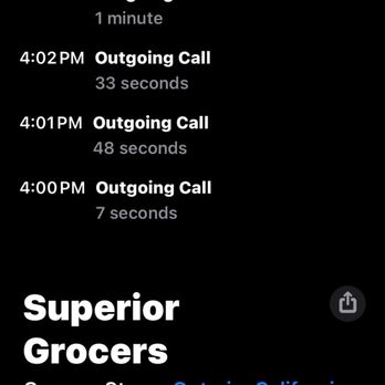 Superior Grocers - I've called numerous times just to see for job openings I even applied on indeed a couple weeks ago still no call back not even a email. - Grocery Near Me - Ontario, California Superior Grocers - I've called numerous times just to see for job openings I even applied on indeed a couple weeks ago still no call back not even a email. - Grocery Near Me - Ontario, California