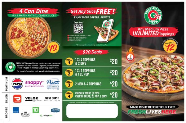 Menu photo 2 Freshslice Pizza North Vancouver, BC Menu photo 2 Freshslice Pizza North Vancouver, BC