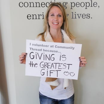 Community Thread - "I volunteer at Community Thread because giving is the greatest gift." - Community Service/Non-Profit Near Me - Stillwater, Minnesota Community Thread - "I volunteer at Community Thread because giving is the greatest gift." - Community Service/Non-Profit Near Me - Stillwater, Minnesota