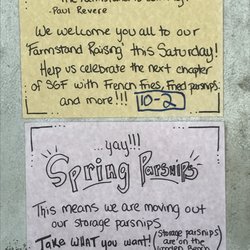 Simple Gifts Farm - Spring Parsnips!!!