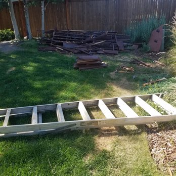 The Superior Finish - This is how the team left my yard for about a week over the 4th July break - tools strewn, ladder dropped, and broken down pergola - Fences & Gates Near Me The Superior Finish - This is how the team left my yard for about a week over the 4th July break - tools strewn, ladder dropped, and broken down pergola - Fences & Gates Near Me