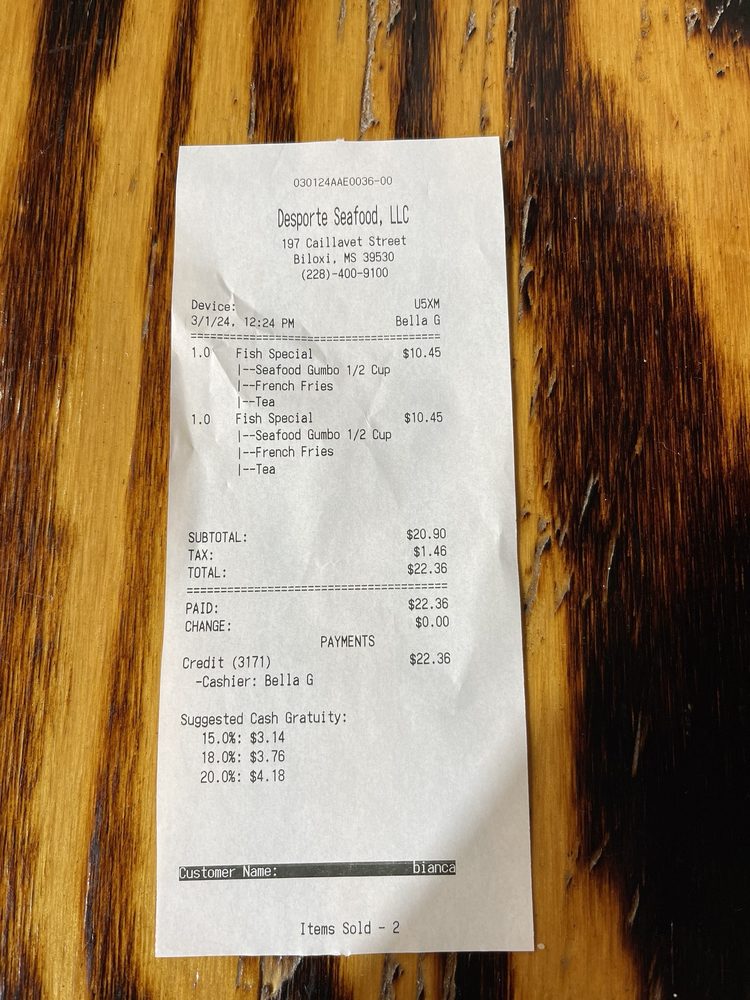 DESPORTE SEAFOOD Updated October 2024 17 Reviews 197 Caillavet St