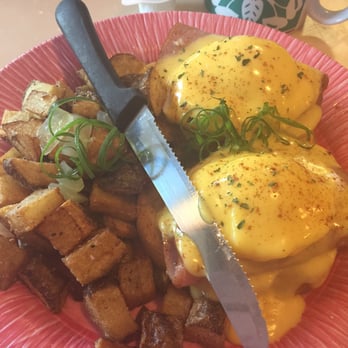 My Cafe - Traditional Eggs Benedict (but not really) because they use sourdough bread instead of English Muffins. Good hollandaise sauce. - Breakfast & Brunch Near Me - Kapolei, Hawaii
