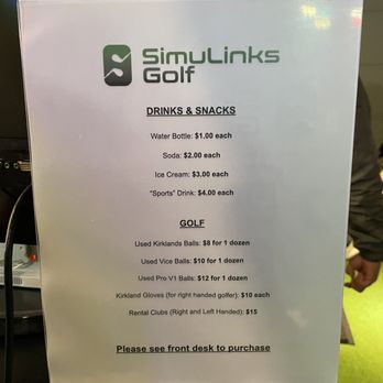 Simulinks Golf - Golf Misc items and Snacks & Drinks. - Golf Lessons Near Me - San Dimas, California Simulinks Golf - Golf Misc items and Snacks & Drinks. - Golf Lessons Near Me - San Dimas, California
