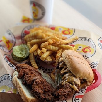 Dave's Hot Chicken - a sandwich and fries - Chicken Shop Near Me - Madison, Wisconsin
