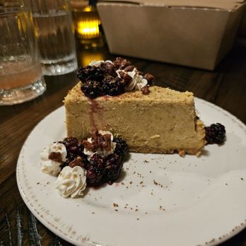Sage & Salt Bistro - Pumpkin cheesecake. Delicious. Has nuts. - New American Near Me - Winston-Salem, North Carolina