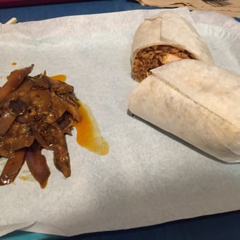 Lona's Lil Eats - Flour tortilla wrap with spicy eggplant - Asian Fusion Near Me - St Louis, Missouri