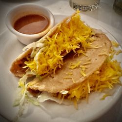 Hank's San Miguel - American style ground beef tacos. Tuesday special $40mxn