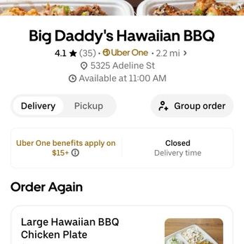 Big Daddy’s Hawaiian BBQ - Order confirmation and picture from Big Daddy Hawaiian BBQ - Hawaiian Near Me - Oakland, California Big Daddy’s Hawaiian BBQ - Order confirmation and picture from Big Daddy Hawaiian BBQ - Hawaiian Near Me - Oakland, California