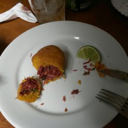 Bolinho de carne seca c/ abobora!!! Delicioso!