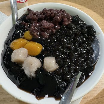 Share Sweet - Red bean + boba + taro ball - Desserts Near Me - Olivette, Missouri
