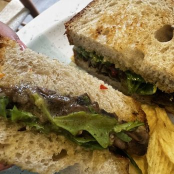 Bluestone Lane Cafe - Bergen Town Center - Truffle Mushroom Grilled cheese ($16.25) - Coffee & Tea Near Me - Paramus, New Jersey Bluestone Lane Cafe - Bergen Town Center - Truffle Mushroom Grilled cheese ($16.25) - Coffee & Tea Near Me - Paramus, New Jersey