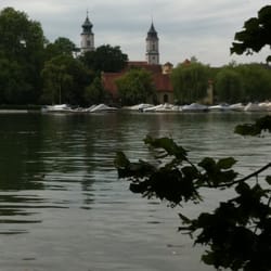 Die 3 Kirchen in der Altstadt von Lindau - Lindau (Insel) vom Aeschacher Ufer aus
