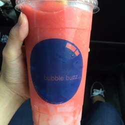 Babo Tea - Strawberry smoothie with lychee jelly