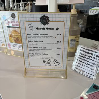 Dig it Coffee - March Menu - Coffee & Tea Near Me - Las Vegas, Nevada