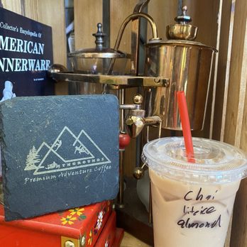 Mountain Grounds - Iced Chia Tea with almond milk and brown sugar. - Coffee & Tea Near Me - Martinez, California Mountain Grounds - Iced Chia Tea with almond milk and brown sugar. - Coffee & Tea Near Me - Martinez, California