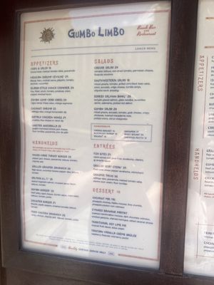 Menu photo 2 Gumbo Limbo Naples, FL