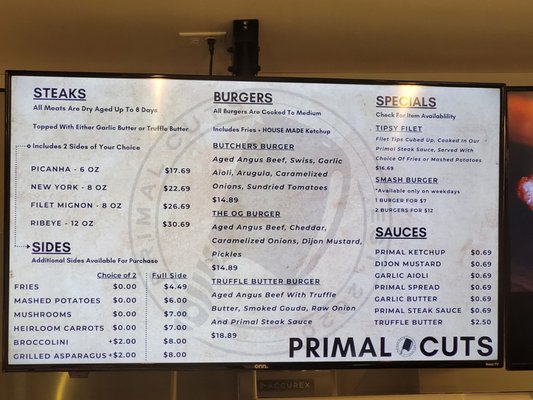 Menu photo 5 Primal Cuts Stanton, CA