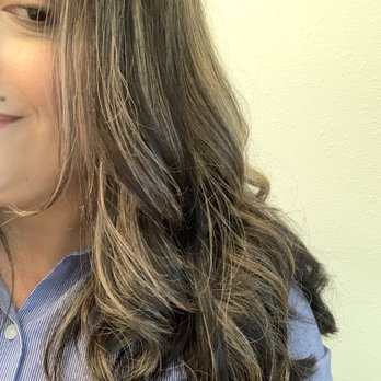Master Image Salon - Curls done *while* blowdrying my hair, so efficient! (Done by Lisa) - Hair Salons Near Me - ChampionsGate, Florida