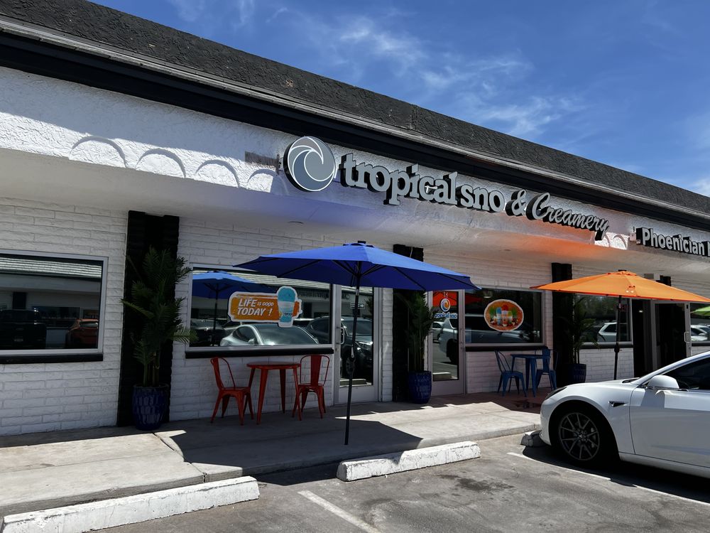 Tropical Sno & Creamery Logo