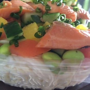 Aloha Cones - Mini salmon somen with edamame, takuan, cucumber and tomatoes.... (Insert "king of the hill's" Peggy hill "HO YEAH") - Sushi Bars Near Me - Honolulu, Hawaii Aloha Cones - Mini salmon somen with edamame, takuan, cucumber and tomatoes.... (Insert "king of the hill's" Peggy hill "HO YEAH") - Sushi Bars Near Me - Honolulu, Hawaii