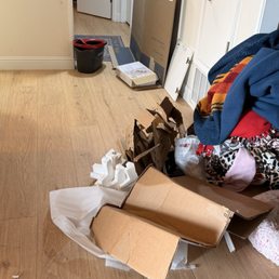 The mess left The mess left