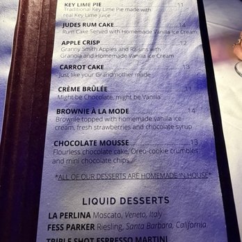La Te Da Restaurant - Menu - New American Near Me - Key West, Florida