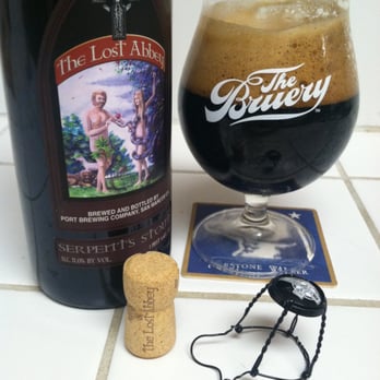 ISO Beers - The Lost Abbey - Serpents Stout, on tap at ISO and available in bottles. Really damn good stout. - Beer Bar Near Me - San Jose, California ISO Beers - The Lost Abbey - Serpents Stout, on tap at ISO and available in bottles. Really damn good stout. - Beer Bar Near Me - San Jose, California