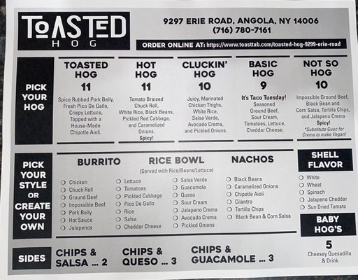 Menu photo 5 The Toasted Hog Angola, NY