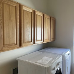 Furniture Medic by Bespoke Restoration - each cabinet was rebuilt and attached to the wall.