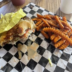 Bombers Burgers - B52 on jalapeño sourdough bun. GREAT!
