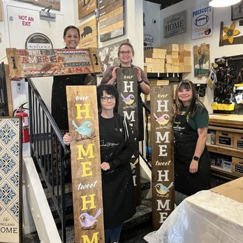 Board & Brush - Here we are with our finished projects. - Paint & Sip Near Me - Prescott, Arizona