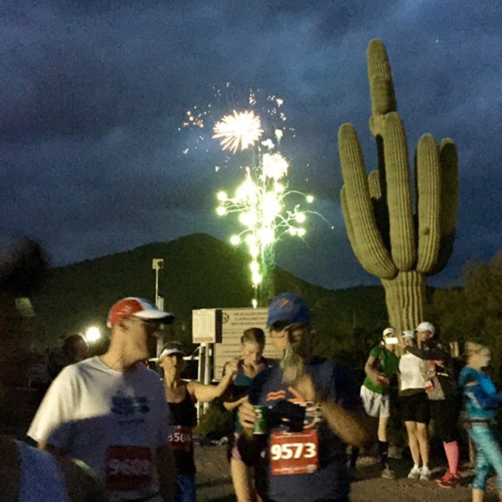 Phoenix Marathon - Fireworks at the start of the marathon, Ursery Mountain Park - Races & Competitions Near Me - Mesa, Arizona Phoenix Marathon - Fireworks at the start of the marathon, Ursery Mountain Park - Races & Competitions Near Me - Mesa, Arizona