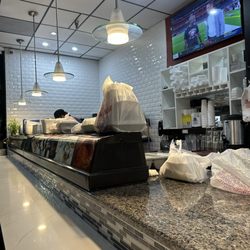 Customer are pilling up the orders . I ordered orange chicken with spicy level 4. The firey tast was just right and on hit