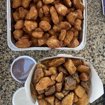 Slavko's - Chicken nuggets and potato nuggets. Ranch and BBQ sauce - Barbeque Near Me - San Pedro, California