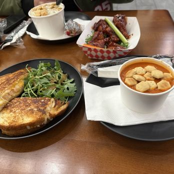 Lobster Guys - Lobster Grilled Cheese Sweet chili bbq wings  Clam Chowder Bowl - Seafood Near Me - Long Beach, California