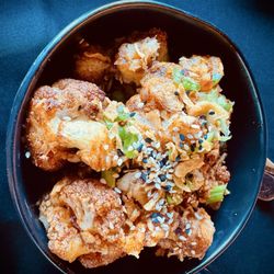 FOUNDATION kitchen + bar - Crispy Tempura Cauliflower - Amazing! GF