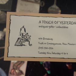 A Touch of Yesterday - Great little shop