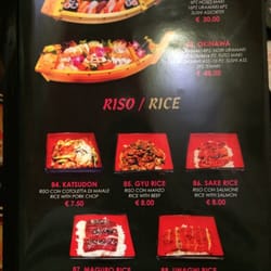 Gioia - Sushi menu
