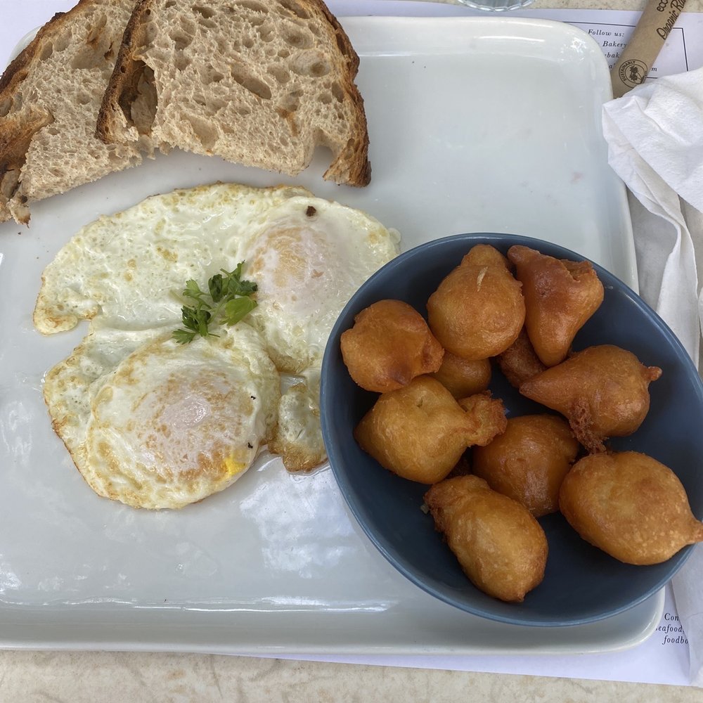 Cecile Bakery + Cafe - 2 eggs your choice with ceciles potatoes - Bakeries Near Me - Miami, Florida Cecile Bakery + Cafe - 2 eggs your choice with ceciles potatoes - Bakeries Near Me - Miami, Florida