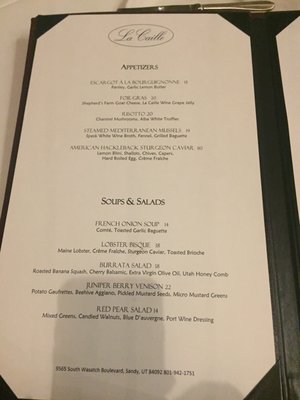 Menu photo 8 La Caille Sandy, UT