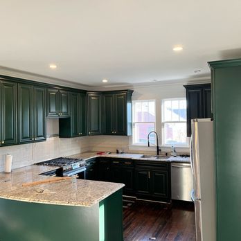 Crest Painting - Love our custom cabinet painting. AFTER - Painters Near Me Crest Painting - Love our custom cabinet painting. AFTER - Painters Near Me