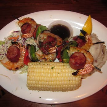 Bubba Gump Shrimp - Shrimp-sausage kebob - Seafood Near Me - Long Beach, California Bubba Gump Shrimp - Shrimp-sausage kebob - Seafood Near Me - Long Beach, California