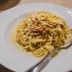 Villaggio Ristorante - Carbonara with Angel Hair pasta