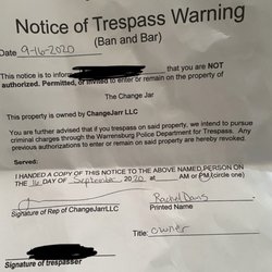 Change Jar - She banned me even after I said I will never shop here ever again first