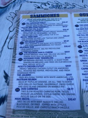 Menu photo 4 The Joint St. Pete Saint Petersburg, FL