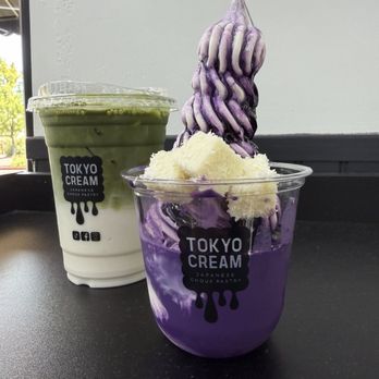 Tokyo Cream - Purple Rain and matcha - Desserts Near Me - Roseville, California Tokyo Cream - Purple Rain and matcha - Desserts Near Me - Roseville, California