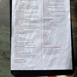 Nice drink menu!! Nice drink menu!!