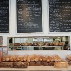 Good Belly Deli - The counter, showing off their fresh bread.