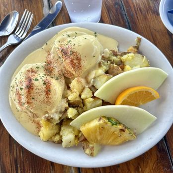 Blue Sky Bistro - Blue Sky Benedict - Seafood Near Me - Morro Bay, California